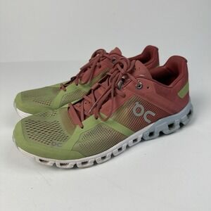 On Cloud Women's Athletic Shoes Coral Red Green Size 8.5 US Running Athleisure